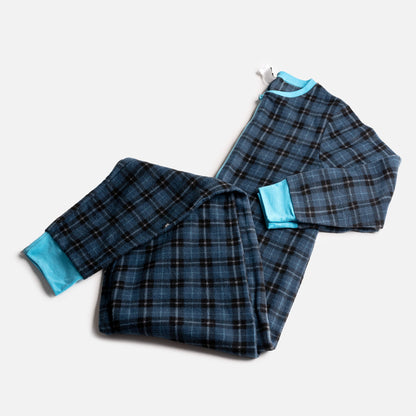 Matching Human & Dog Onesie - Plaid Blue