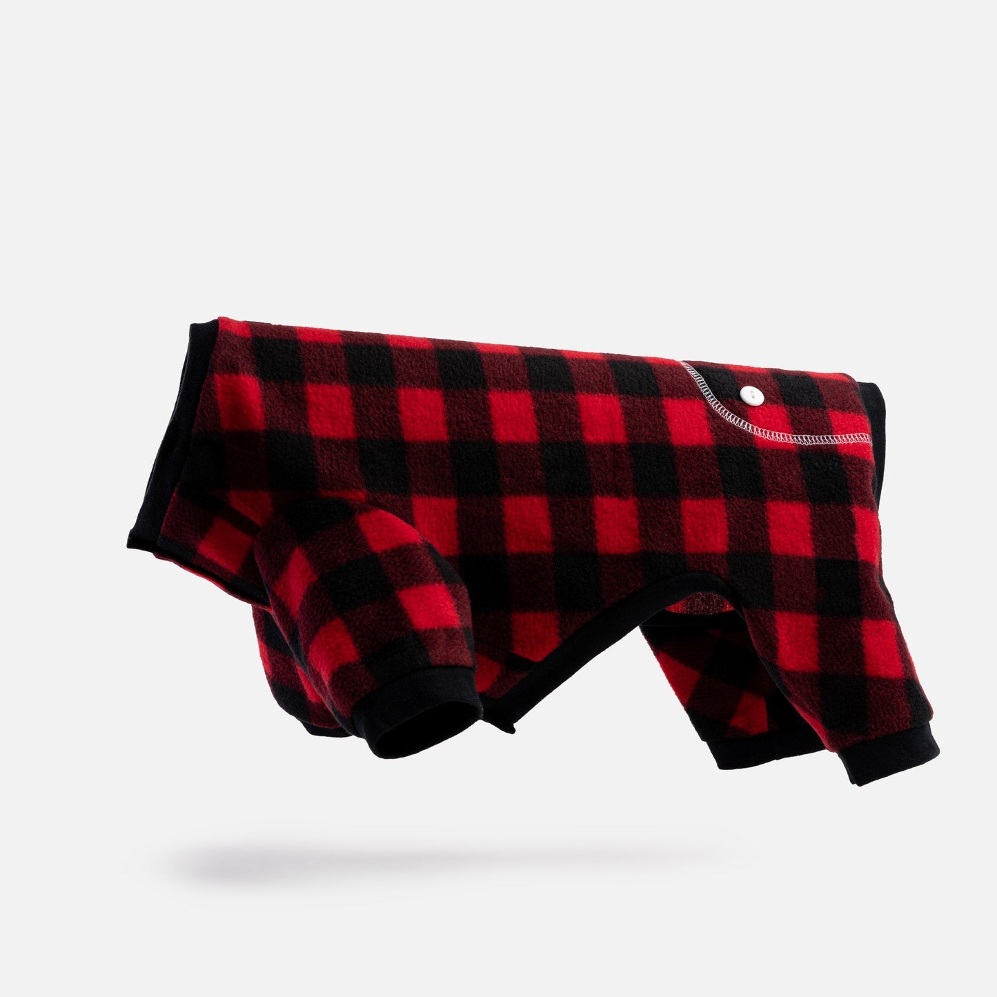 Plaid Dog Pajama - Red