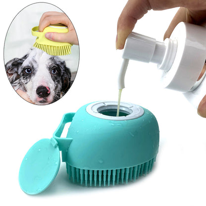 Bathroom Puppy Big Dog Cat Bath Massage Gloves Brush Soft Safety