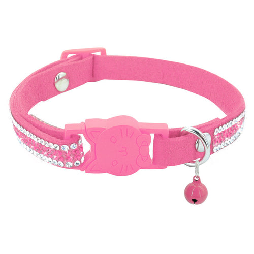 Cat Collar Crystal Cats Accessories Pets Dog Quick