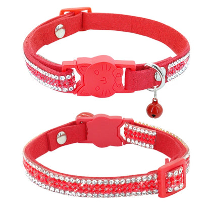 Cat Collar Crystal Cats Accessories Pets Dog Quick