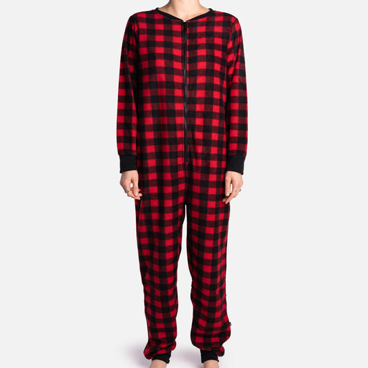 Matching Human & Dog Onesie - Plaid Red