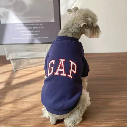 Fashion Embroidery Dog Clothes Hoodie Letter Pet Clothing for Small