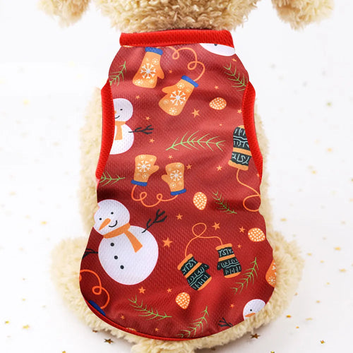 Christmas Dog Clothes Cotton Pet Clothing Hoodies For Small Dogs Cats