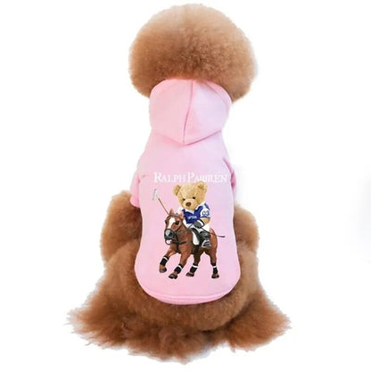 Winter Warm Pet Dog Clothes Cute Bear Dogs Hoodies For Puppy Small