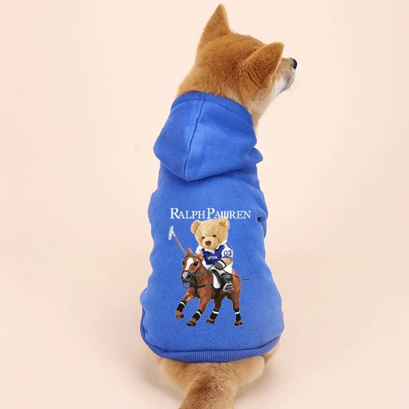 Winter Warm Pet Dog Clothes Cute Bear Dogs Hoodies For Puppy Small