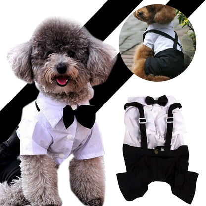 Tie Wedding Suit Dog Clothes Cosplay Pet Accessories Summer Breathable